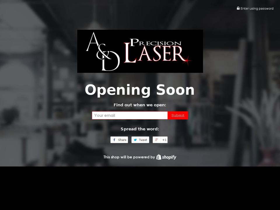 adprecisionlaser.com shopify website screenshot