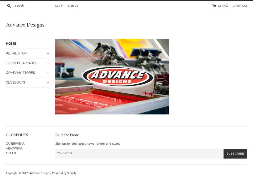adprinted.com shopify website screenshot