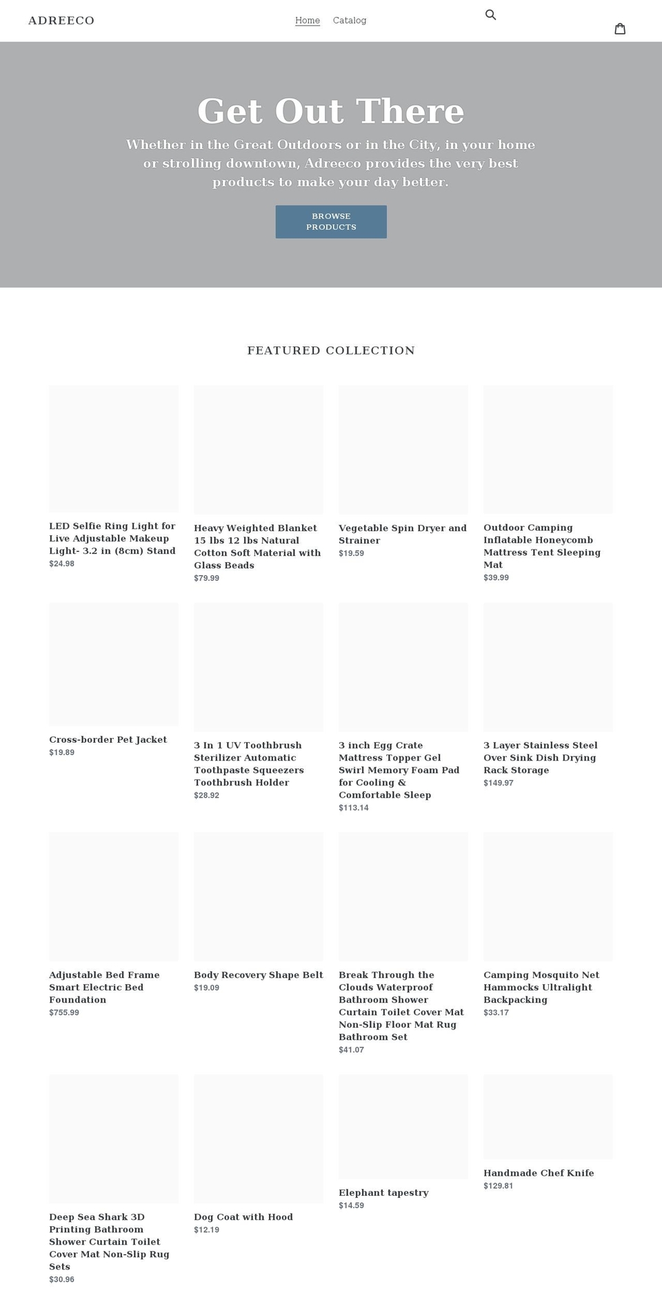 adreeco.com shopify website screenshot