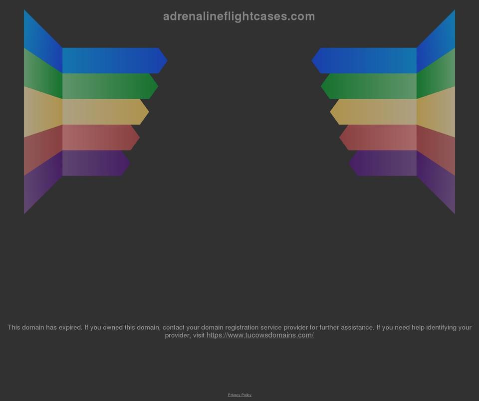 adrenalineflightcases.com shopify website screenshot