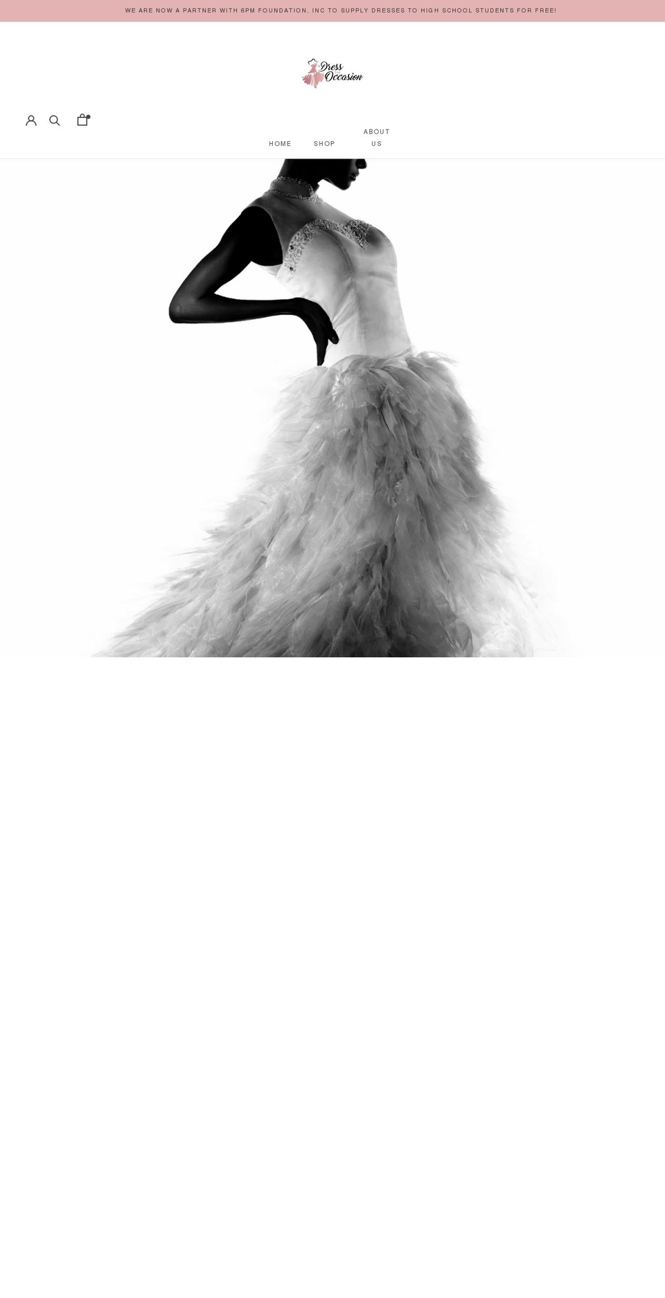 adresstheoccasion.com shopify website screenshot