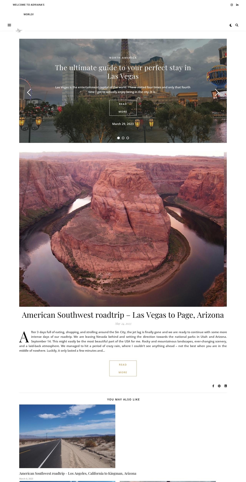 adrianasworld.com — Shopify storefront screenshot