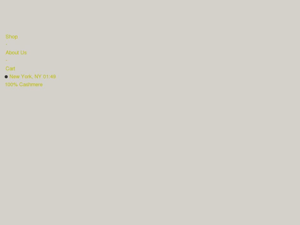 adriancashmere.com shopify website screenshot