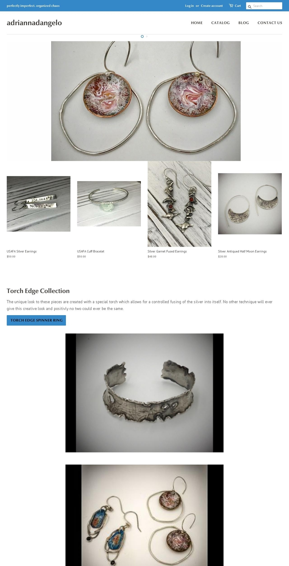 adriannadangelo.com — Shopify storefront screenshot