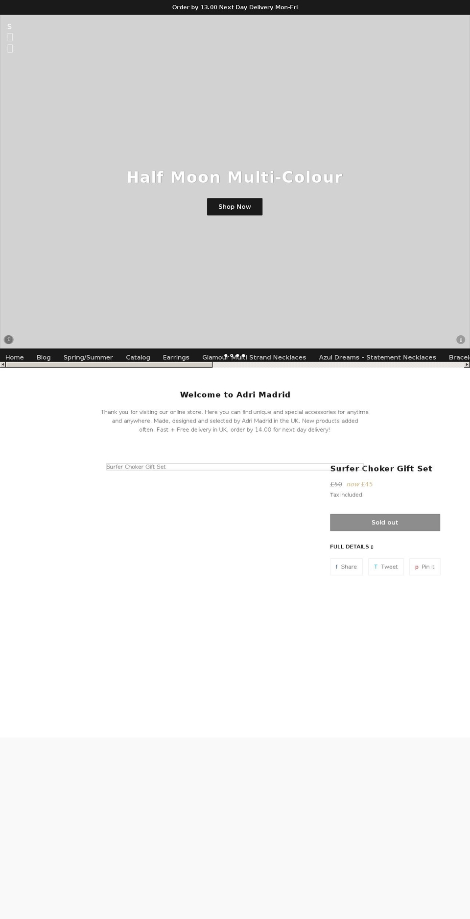 adrimadrid.com shopify website screenshot