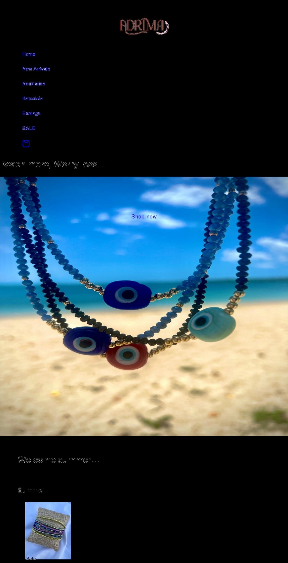 adrimashop.com shopify website screenshot