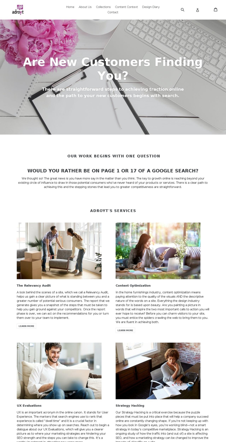 adroytlabs.com — Shopify storefront screenshot