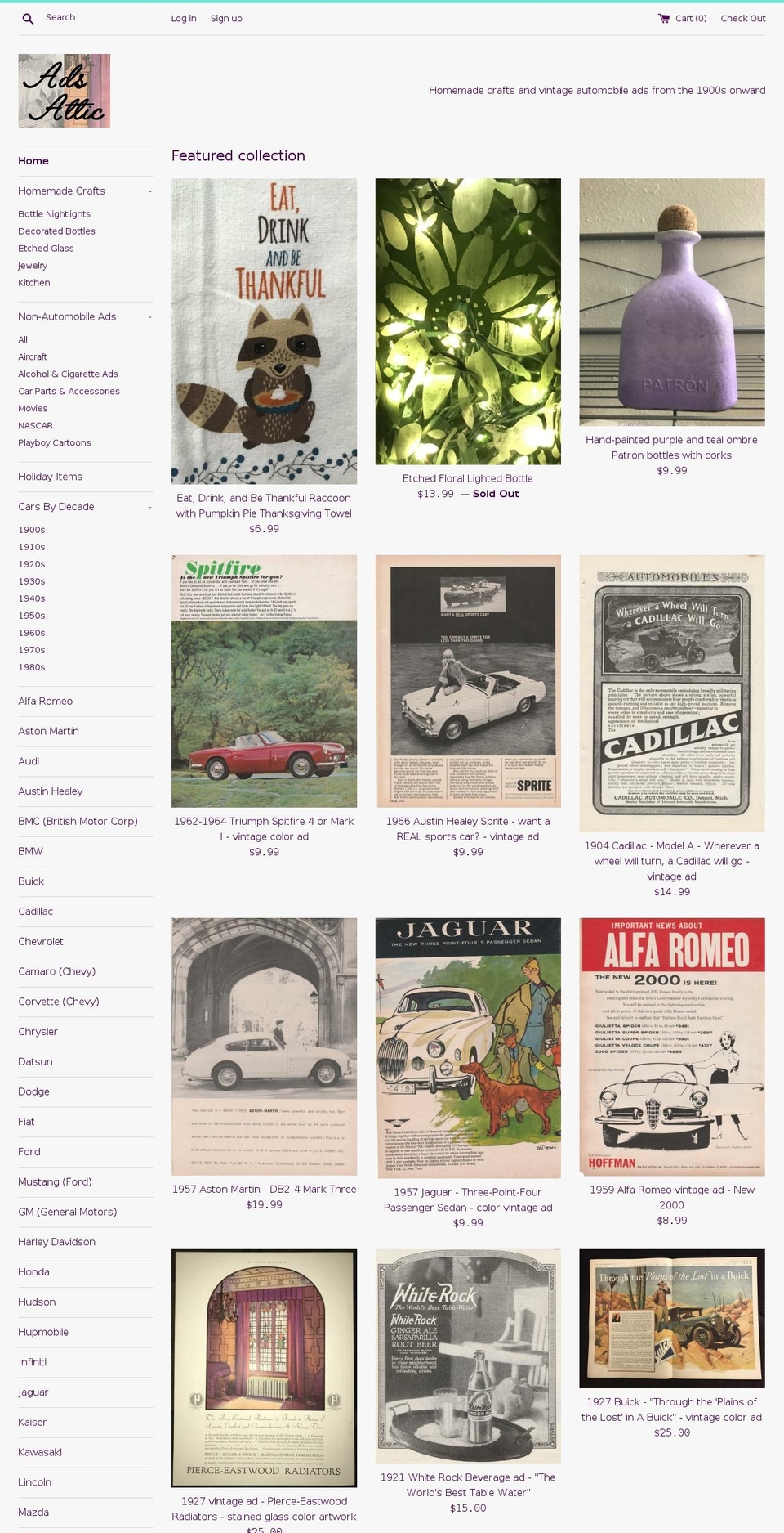 adsattic.com — Shopify storefront screenshot