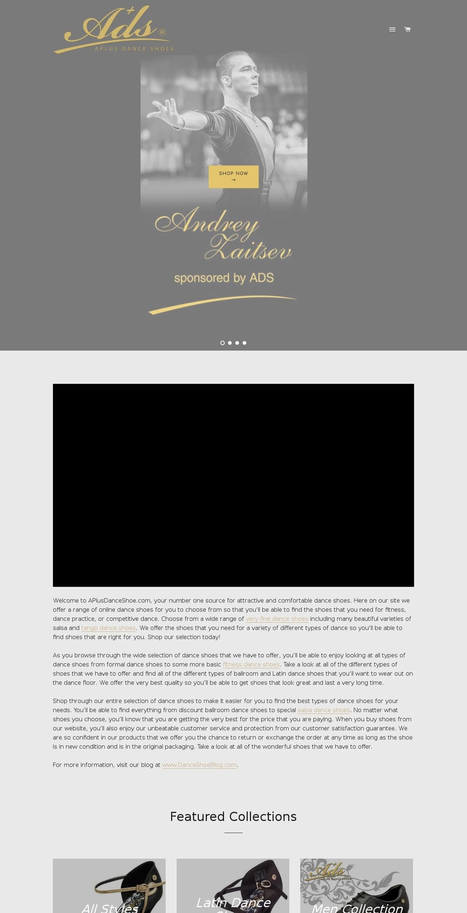 adsdanceusa.com — Shopify storefront screenshot