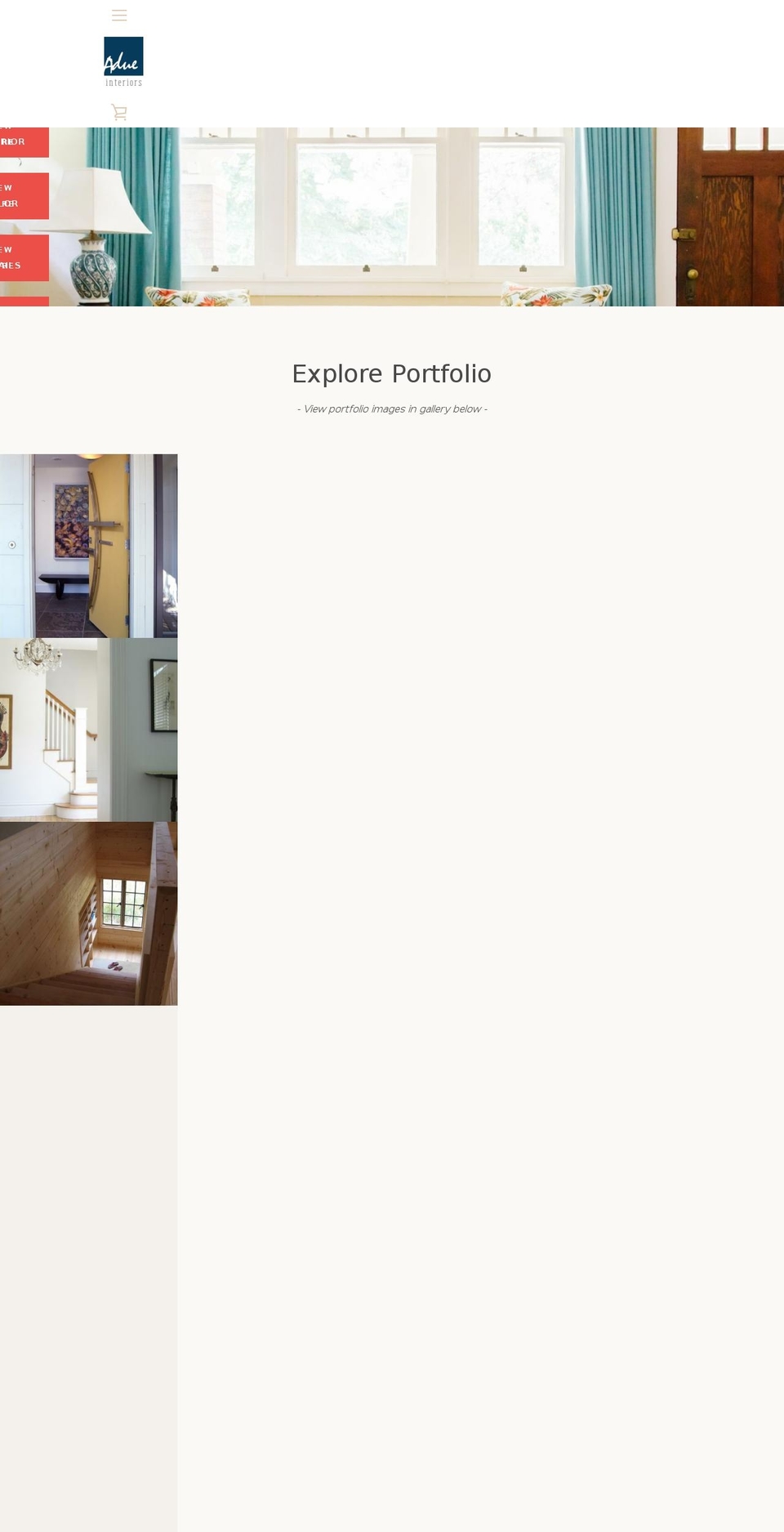 adueinteriors.com — Shopify storefront screenshot
