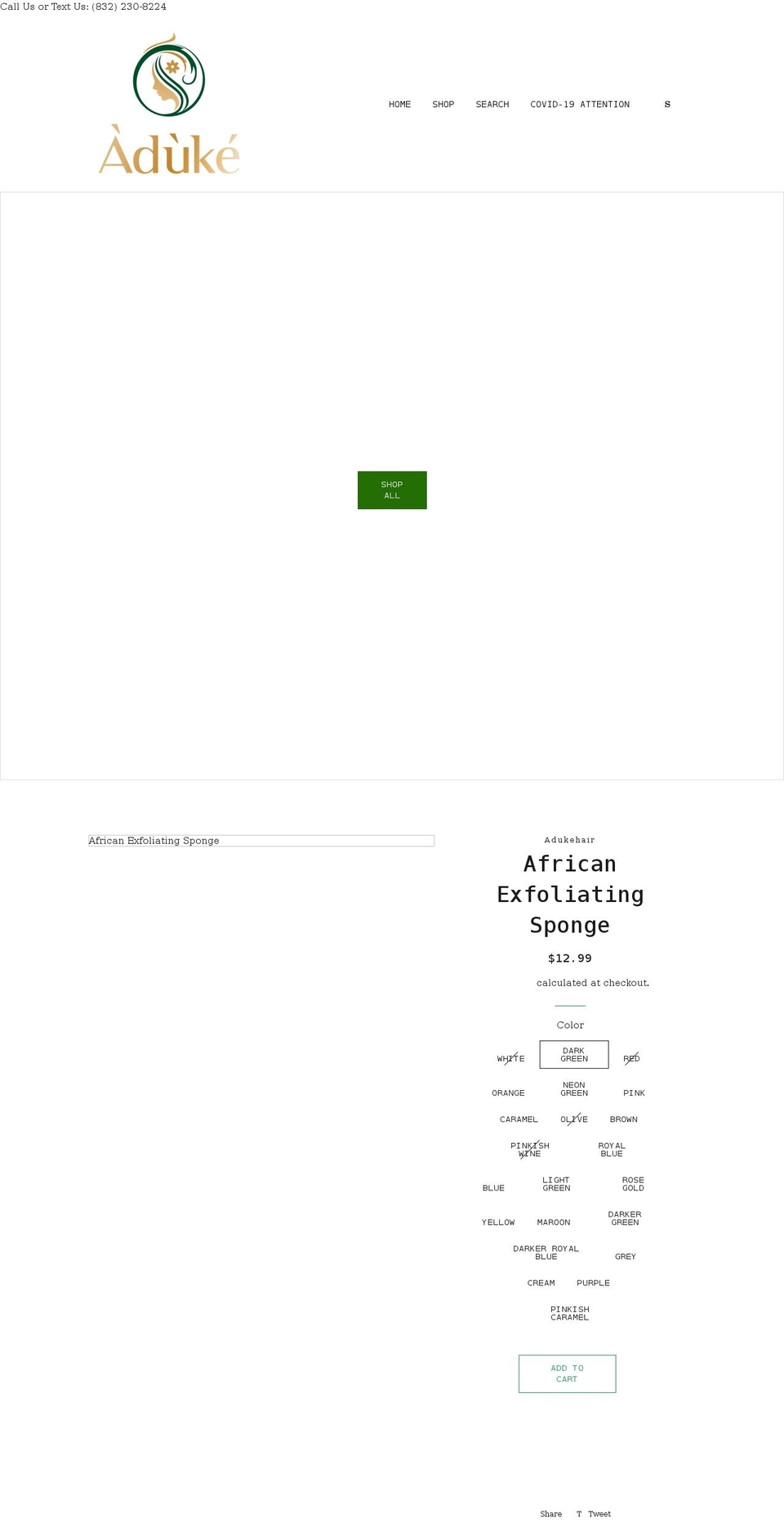 adukebrand.com shopify website screenshot