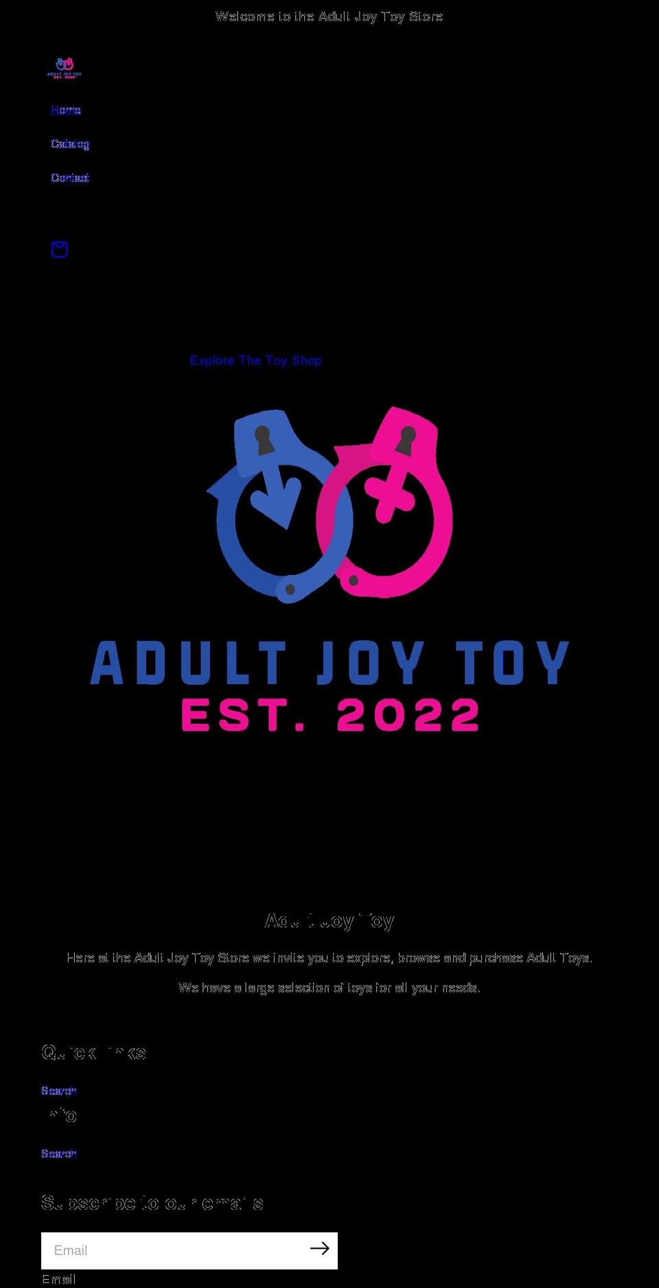 adultjoytoy.com shopify website screenshot