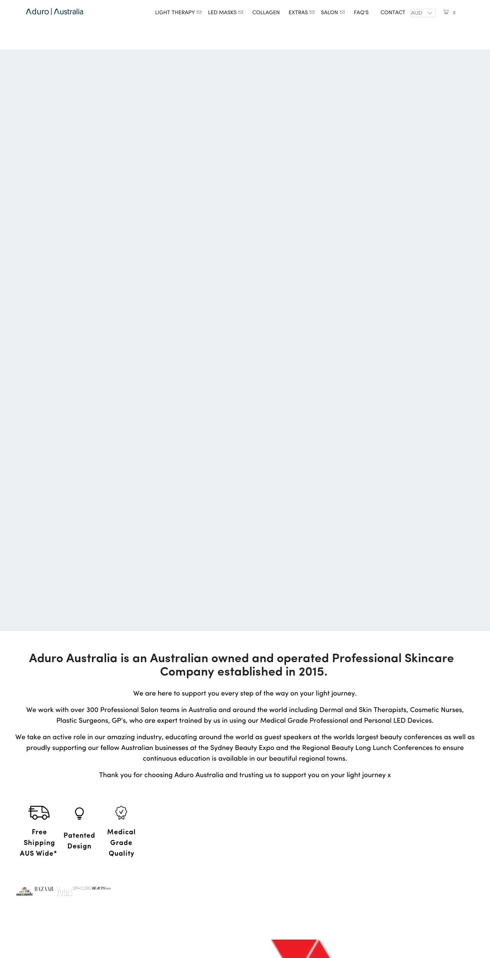 aduroaustralia.com.au shopify website screenshot