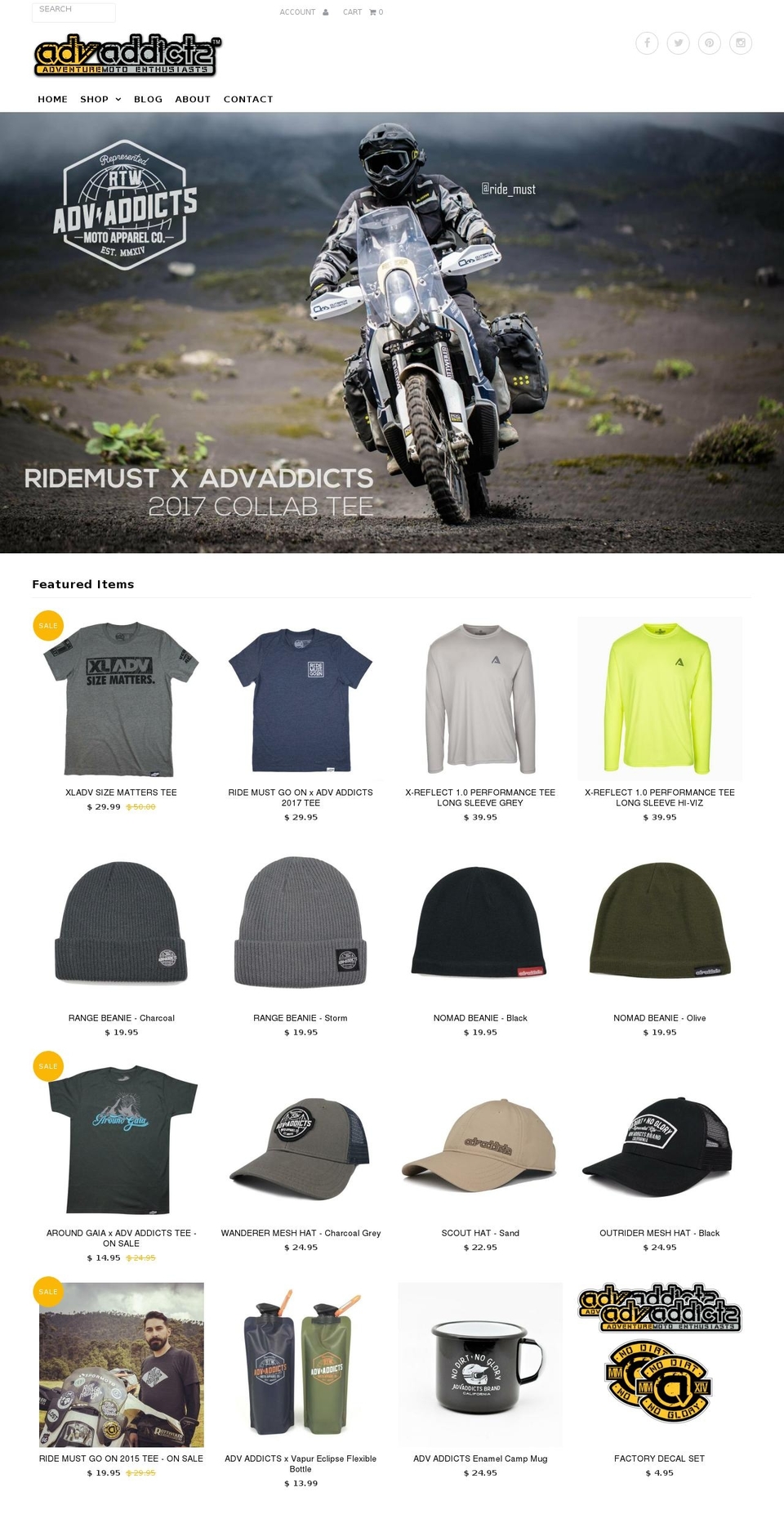 advaddict.com — Shopify storefront screenshot