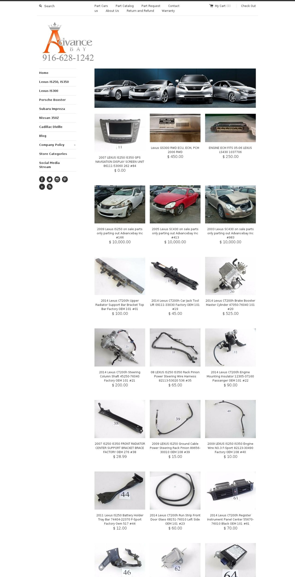 advancebay.com shopify website screenshot