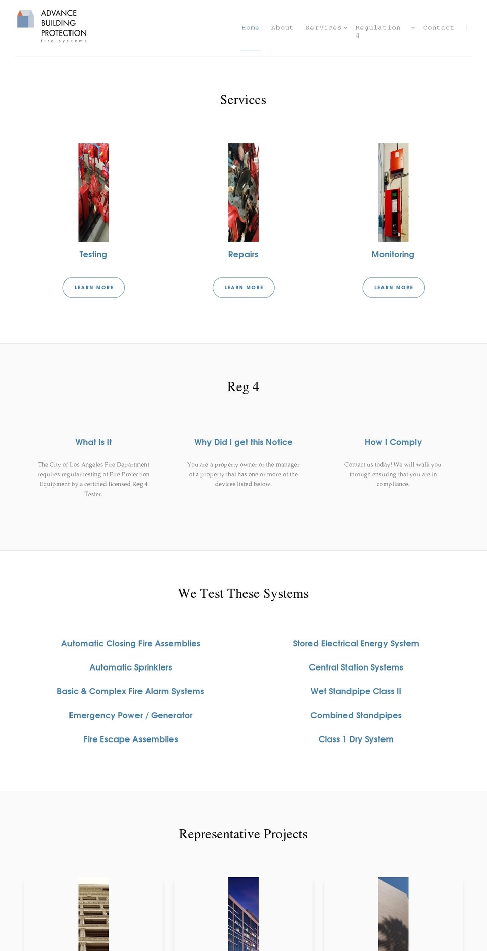 advancebuildingprotection.com shopify website screenshot