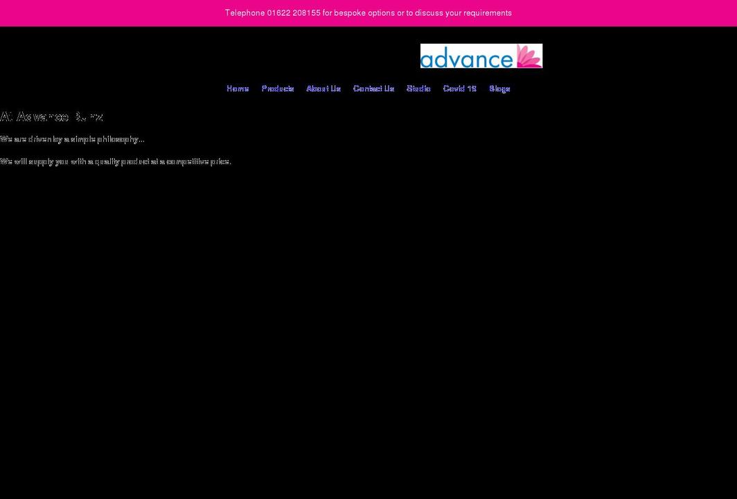 advancebunzl.com shopify website screenshot