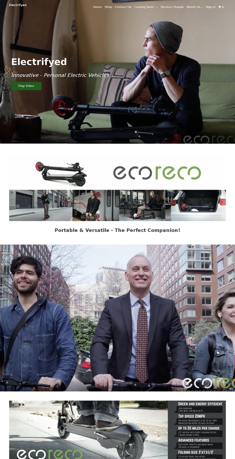 My Final Parallax Website Shopify theme site example advancedelectricvehicles.com