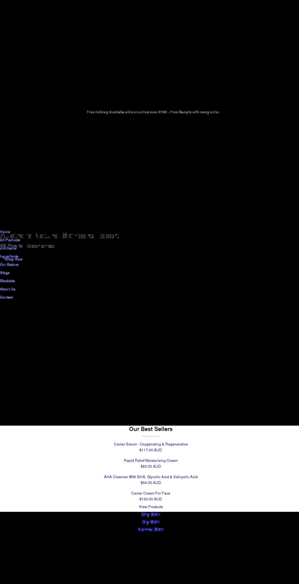 advancednatural.com.au shopify website screenshot