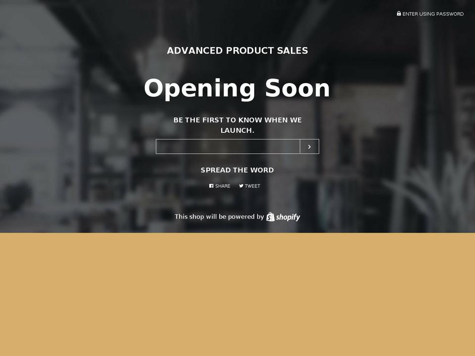 Copy of Pop Shopify theme site example advancedproductsales.com