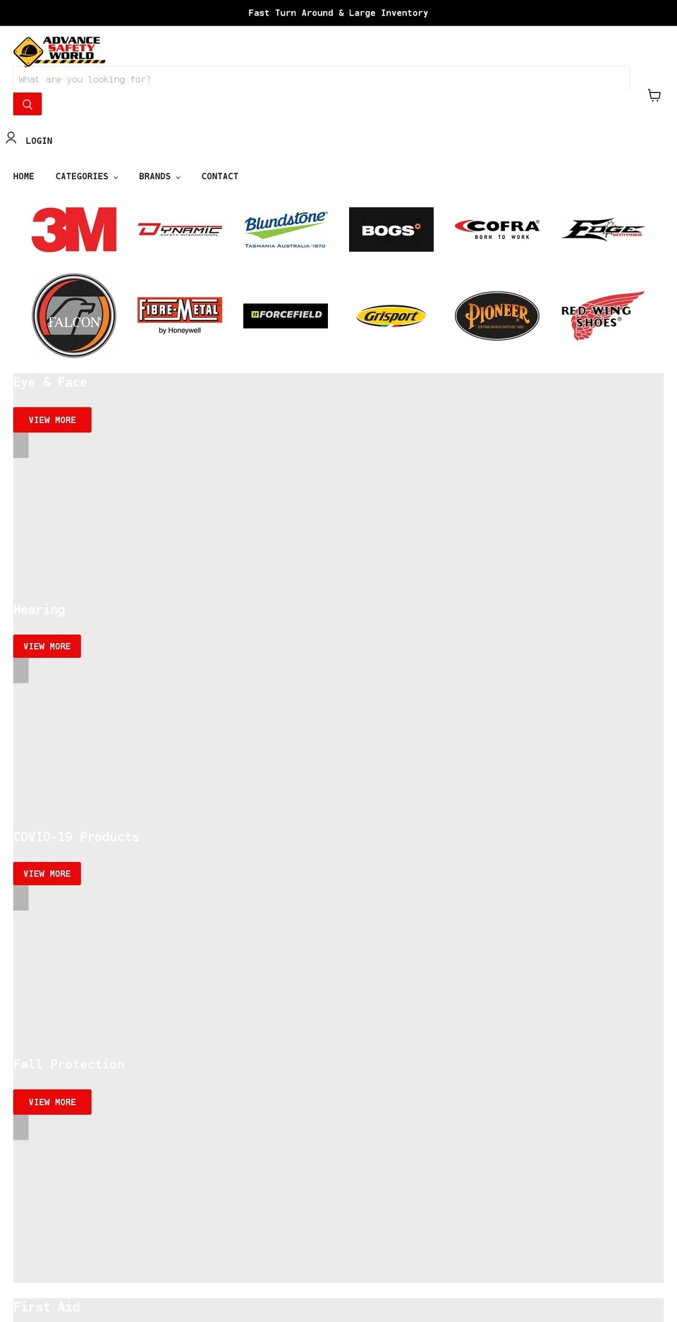 advancesafetyworld.com shopify website screenshot