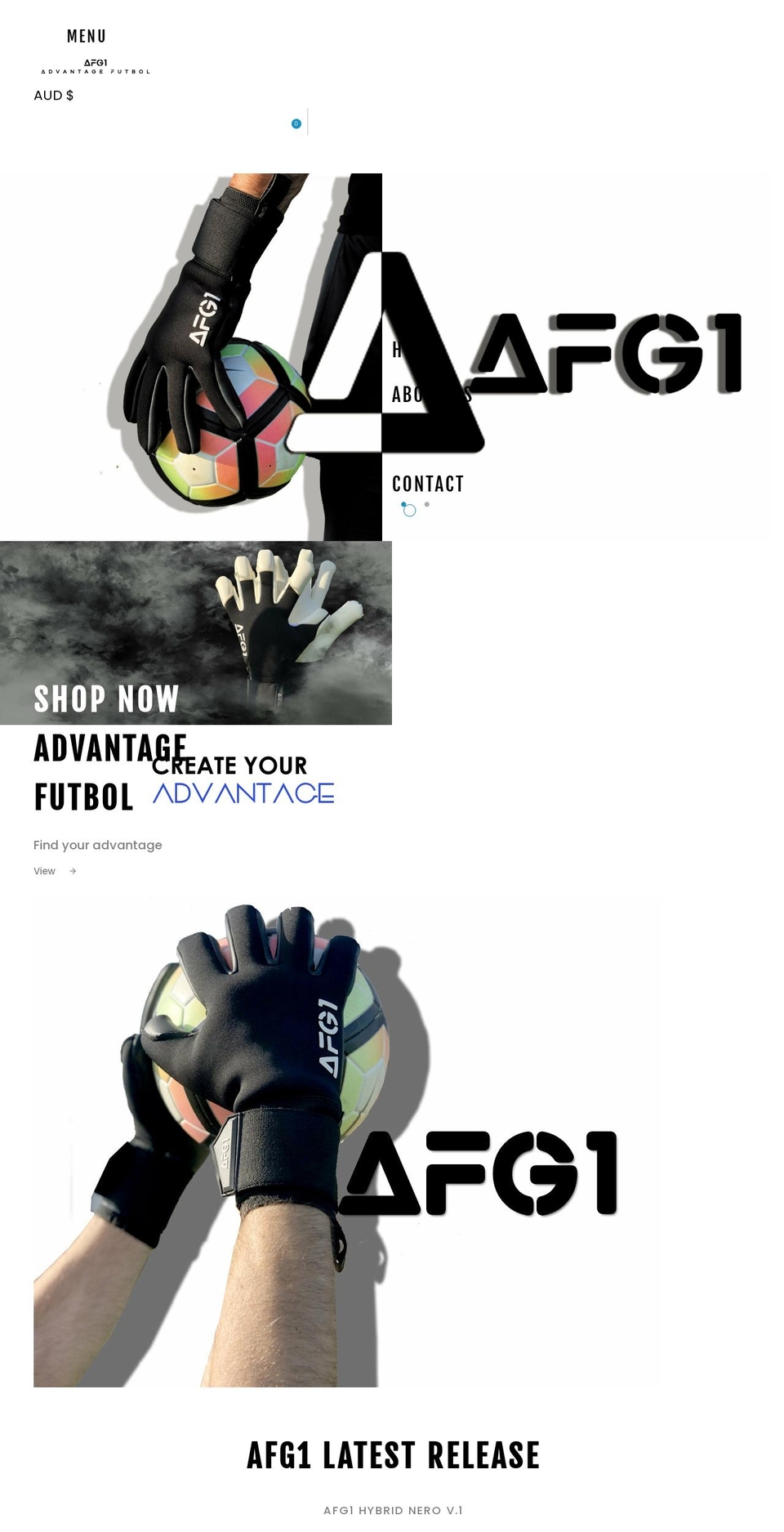 advantagefutbol.com shopify website screenshot