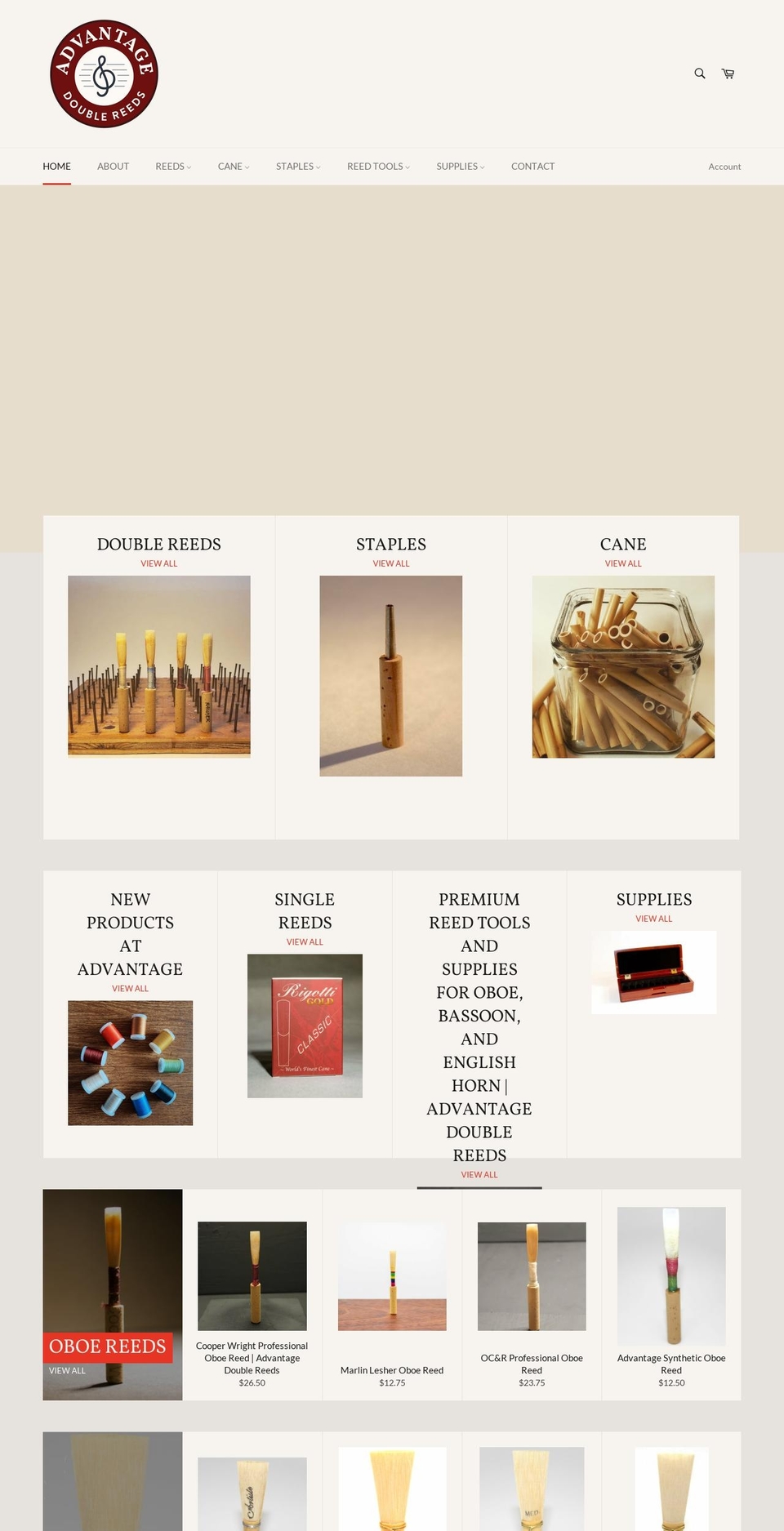advantagereed.com — Shopify storefront screenshot