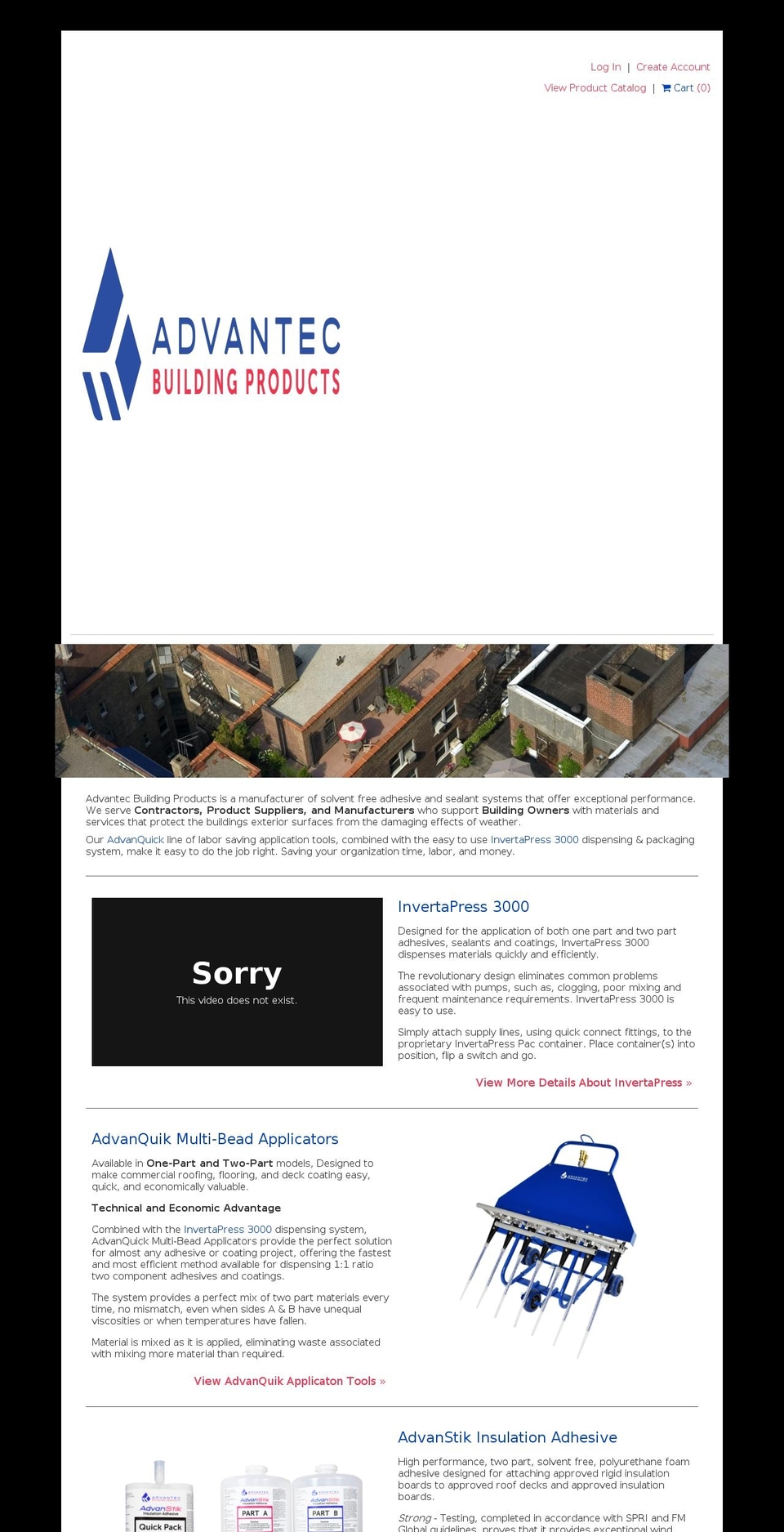 advantecbp.com shopify website screenshot