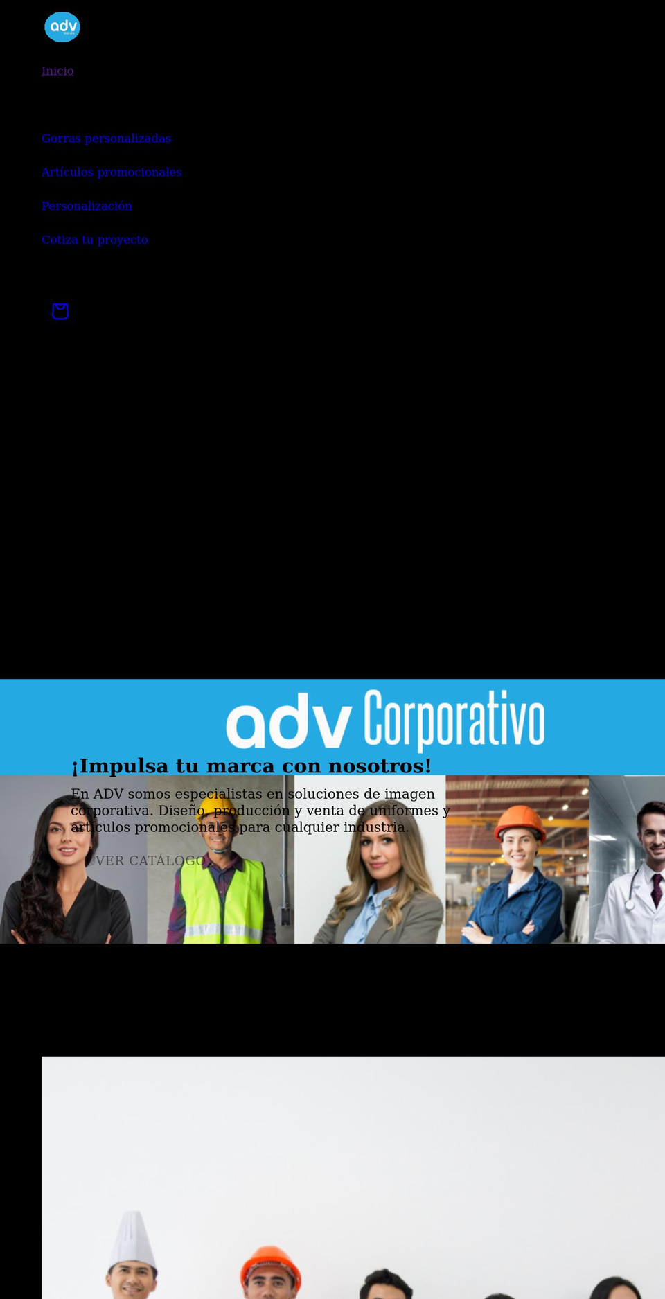 advcorporativo.com shopify website screenshot