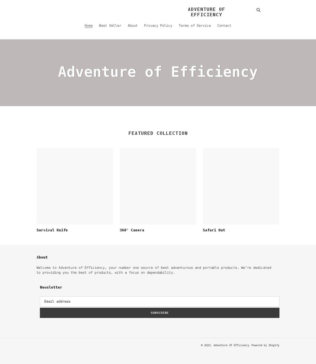 adventure-of-efficiency.myshopify.com shopify website screenshot