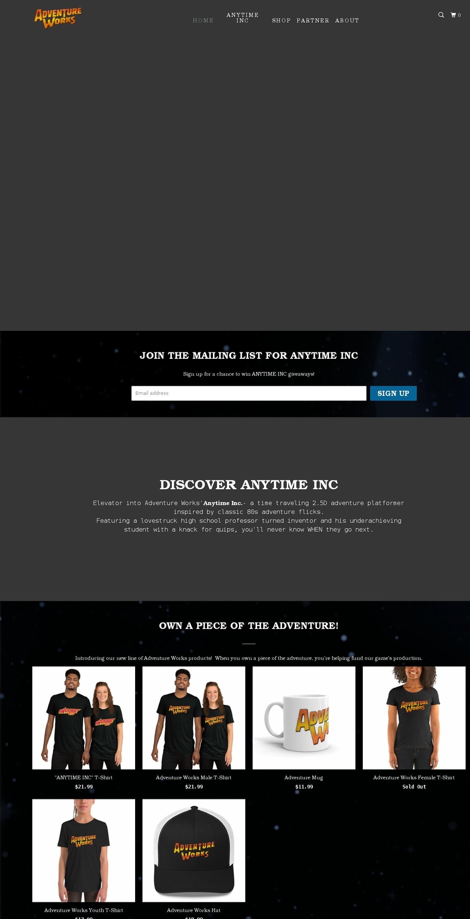00001 Shopify theme site example adventure.works