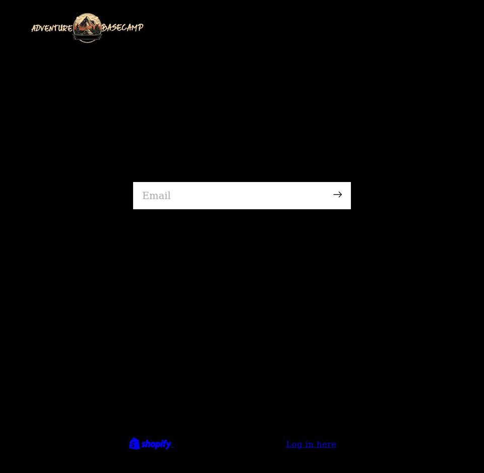 adventurebasecamp.net shopify website screenshot