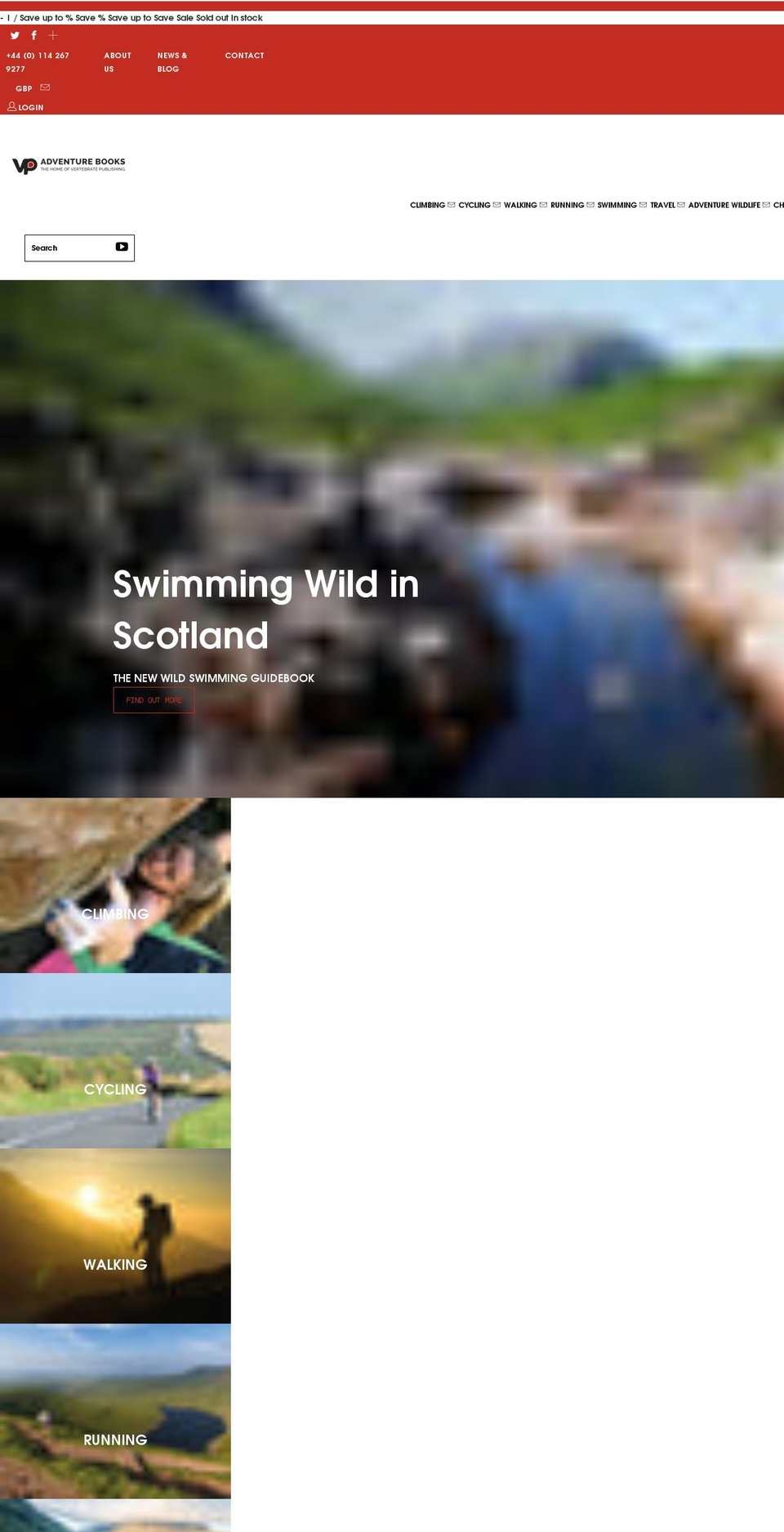 adventurebooks.com shopify website screenshot