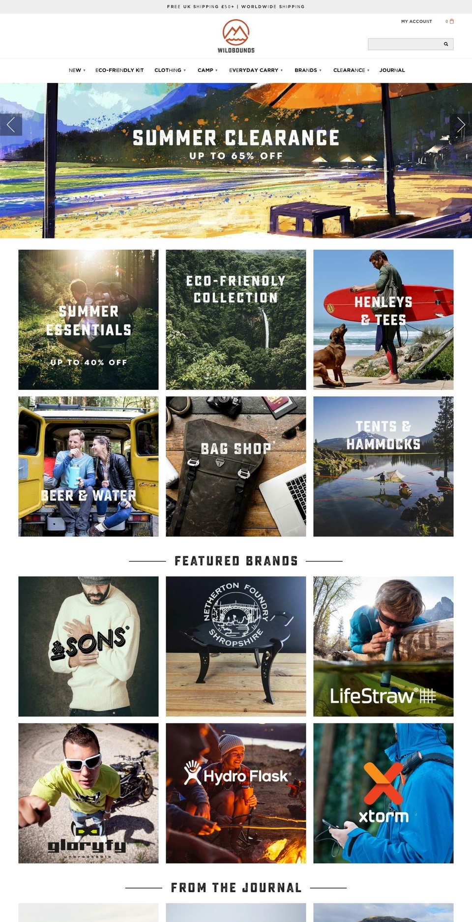 adventureize.com — Shopify storefront screenshot