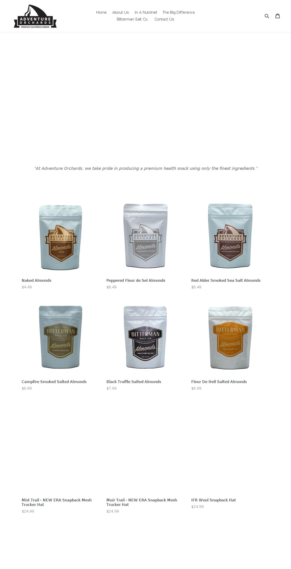 adventureorchards.com — Shopify storefront screenshot