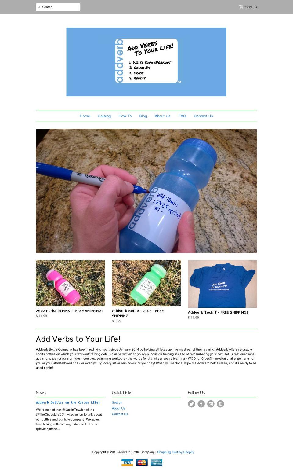 adverbbottles.com shopify website screenshot