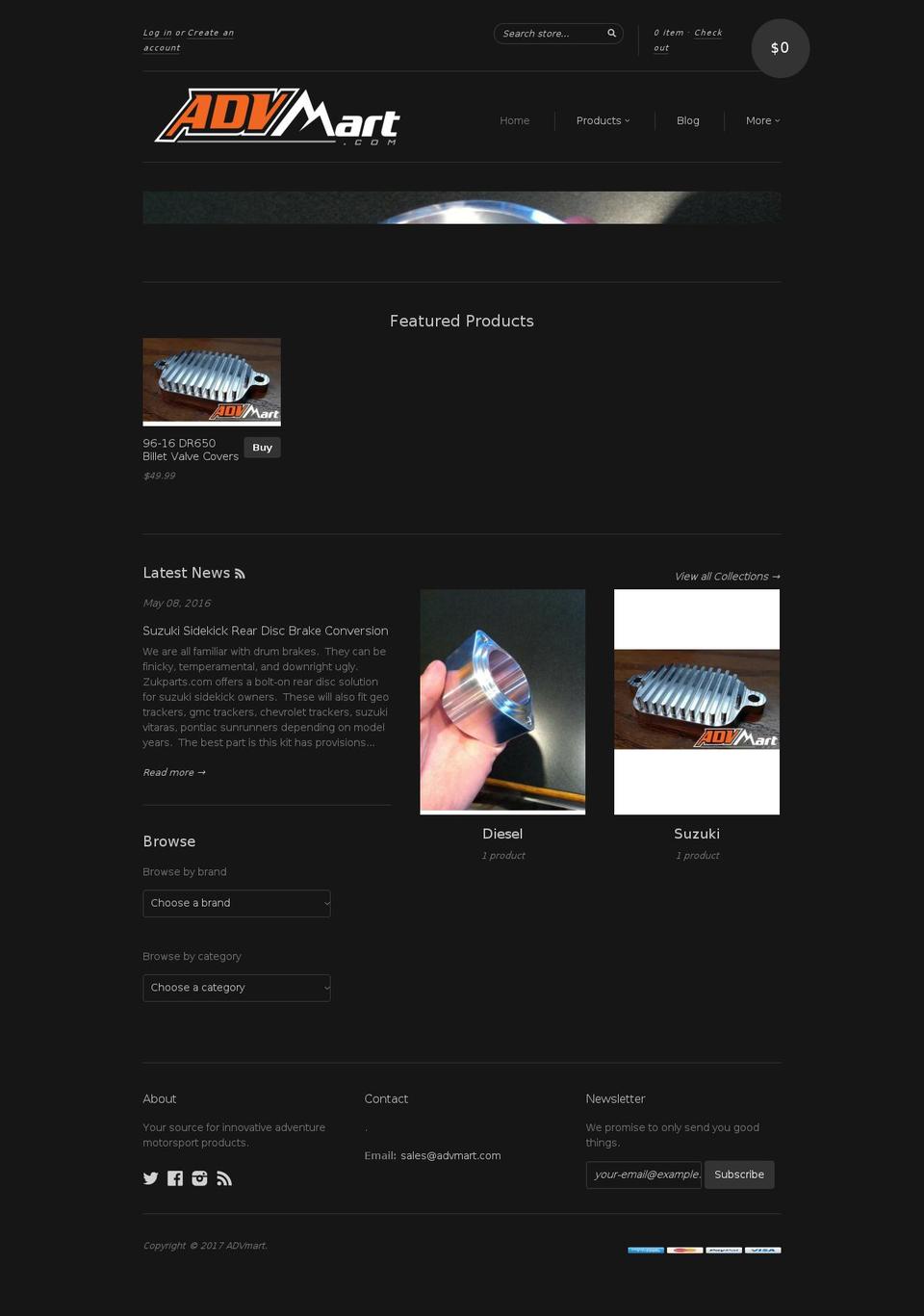 advmart.com shopify website screenshot