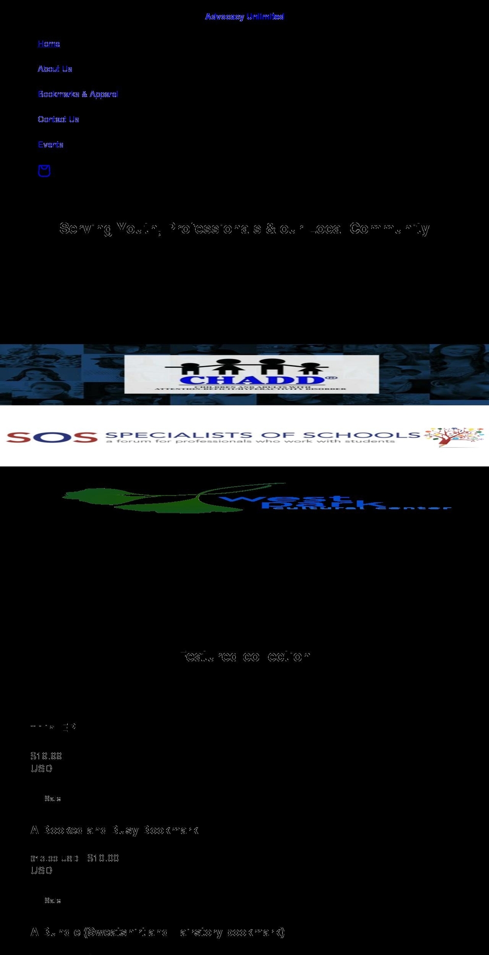 advocacyunlimited.net shopify website screenshot