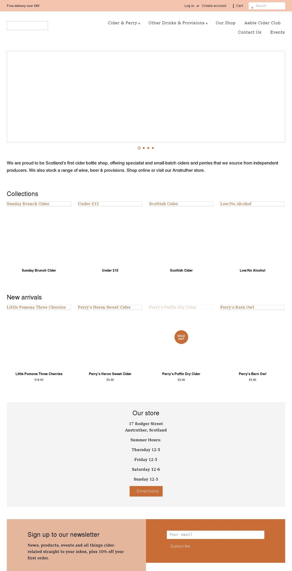 aeble.co.uk shopify website screenshot