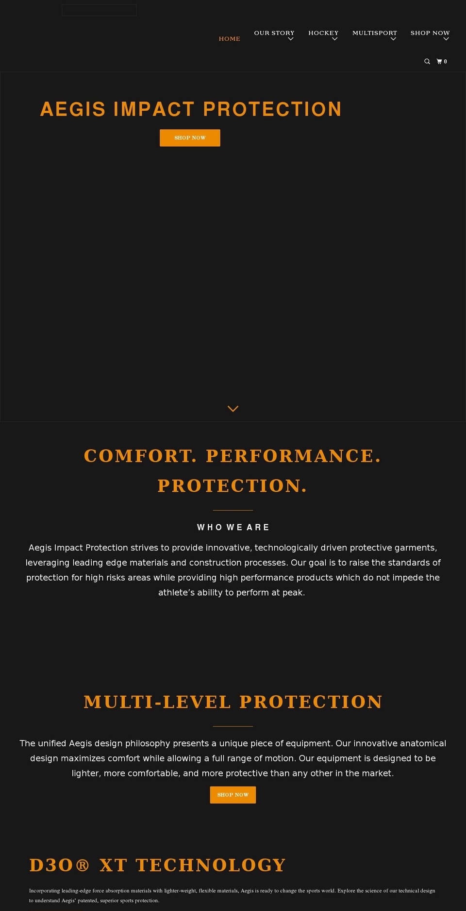 aegisimpact.com shopify website screenshot