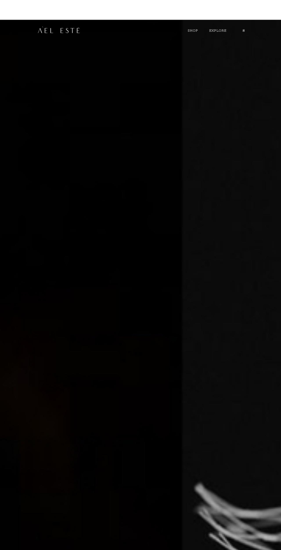 aeleste.com shopify website screenshot