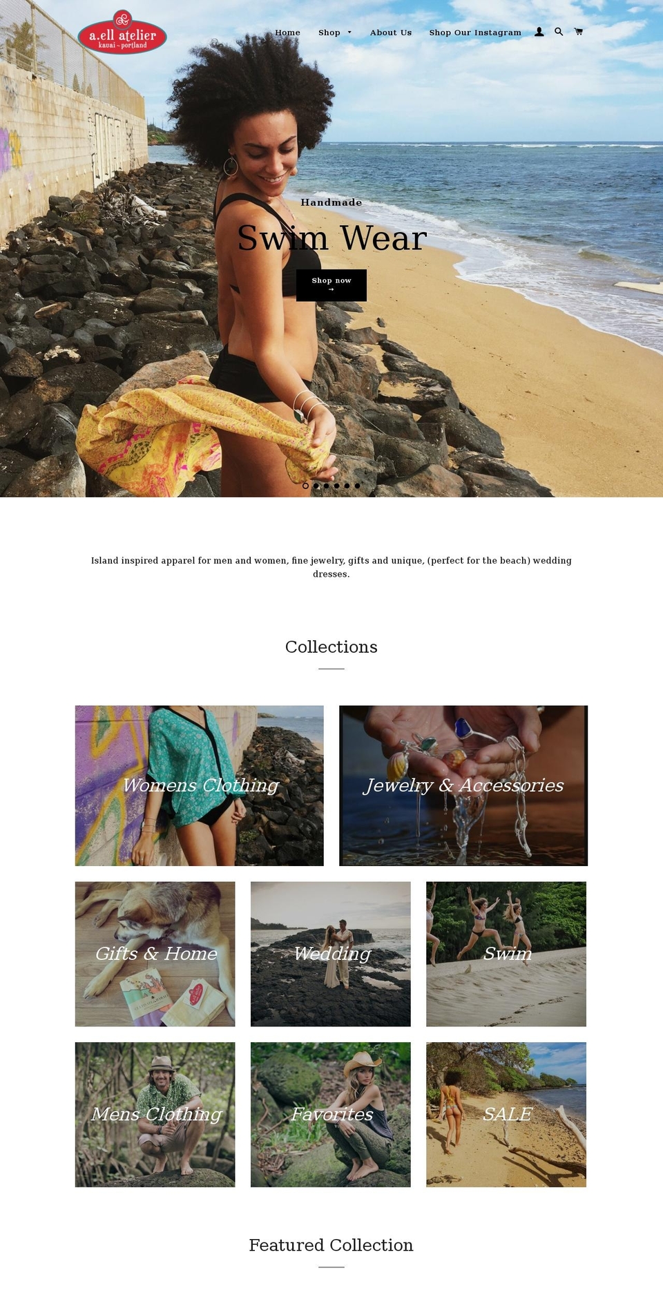 aelldesign.com shopify website screenshot