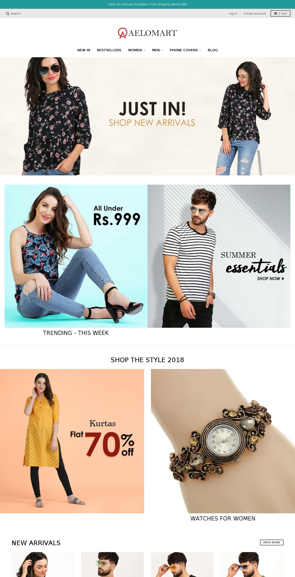 aelomart.com — Shopify storefront screenshot