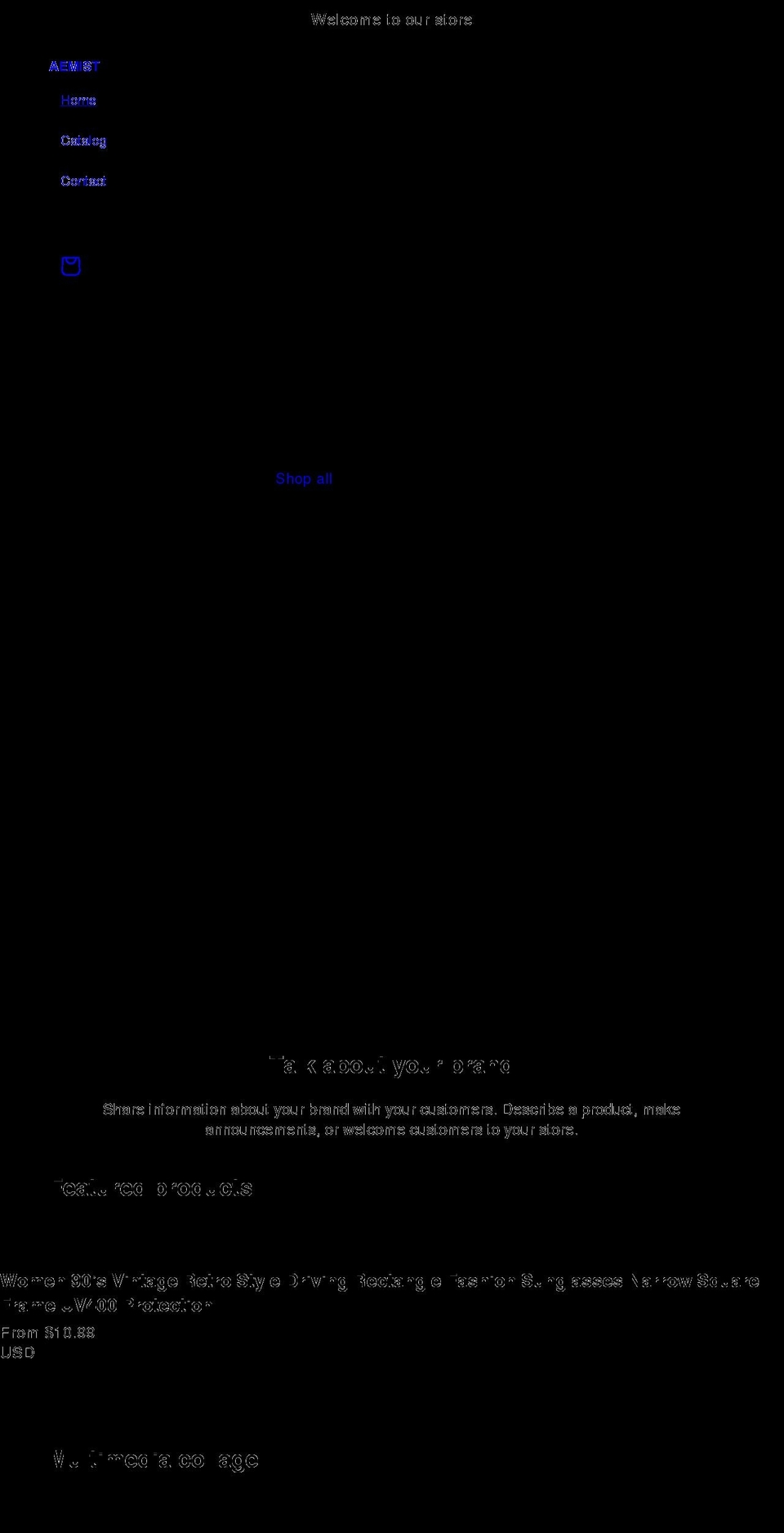 aemist.com shopify website screenshot