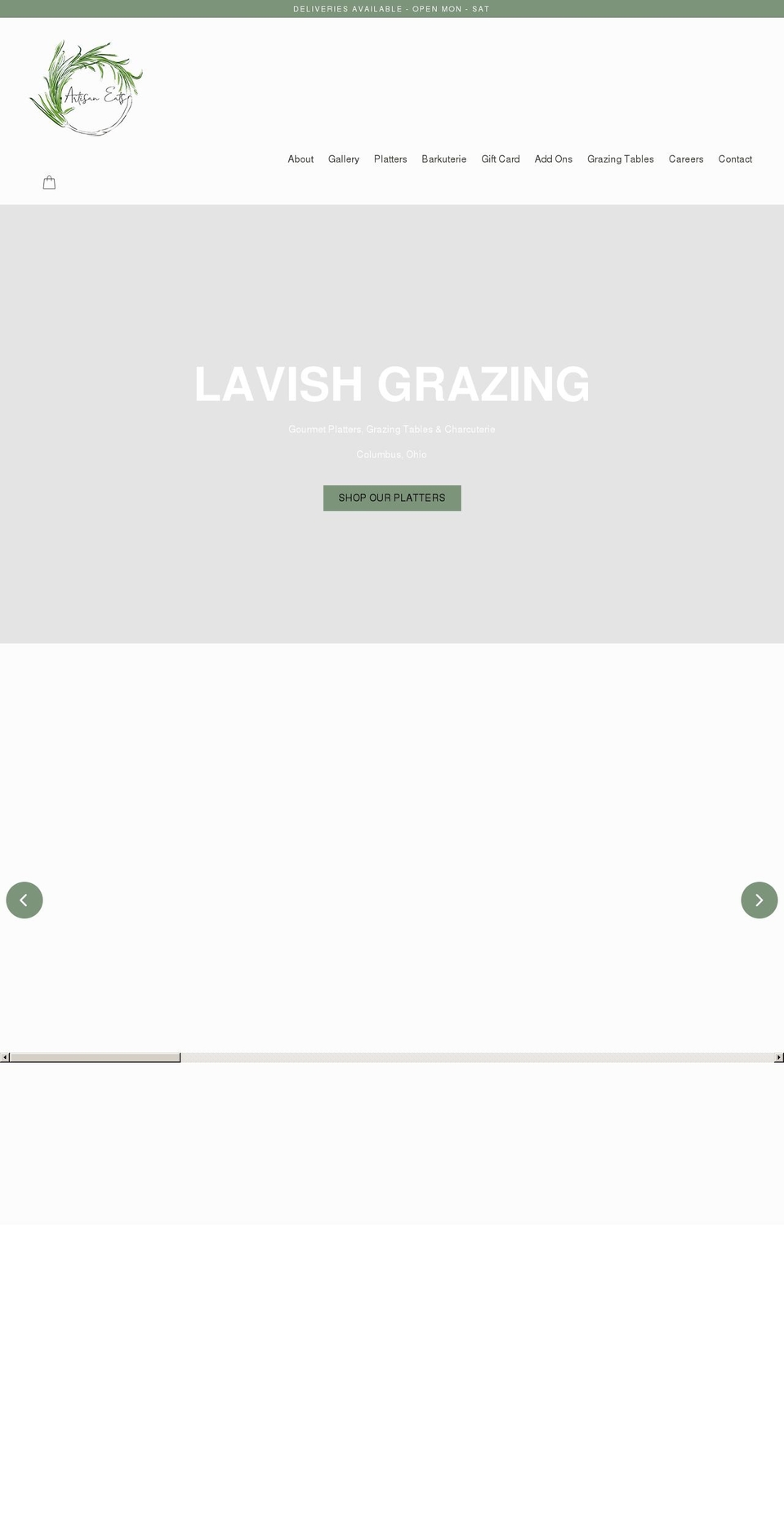 aeplatters.com shopify website screenshot