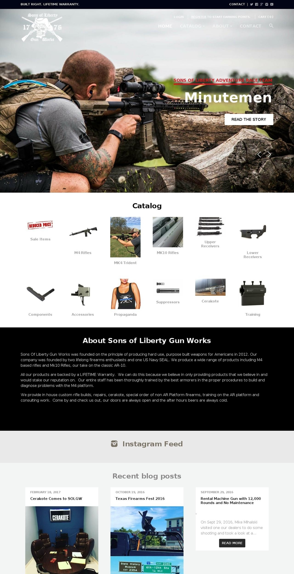 aequitas-arms.com shopify website screenshot