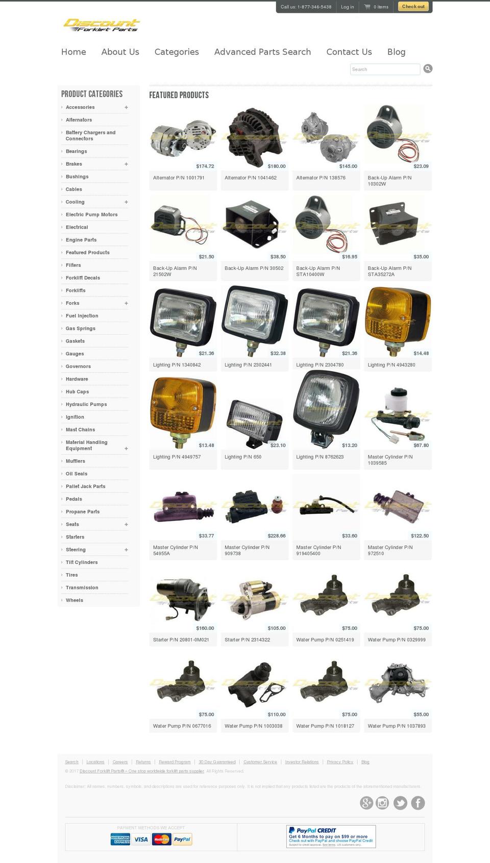 aerialliftpart.com shopify website screenshot
