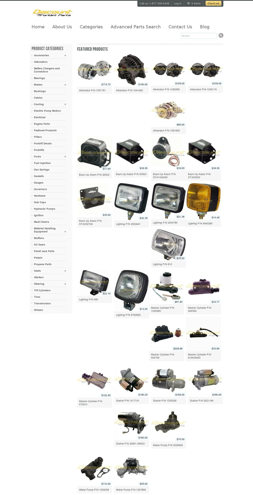 aerialparts.com shopify website screenshot