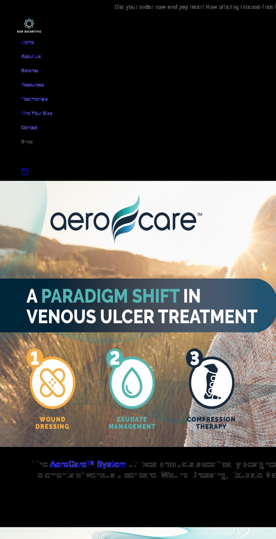 aero-wrap.com shopify website screenshot
