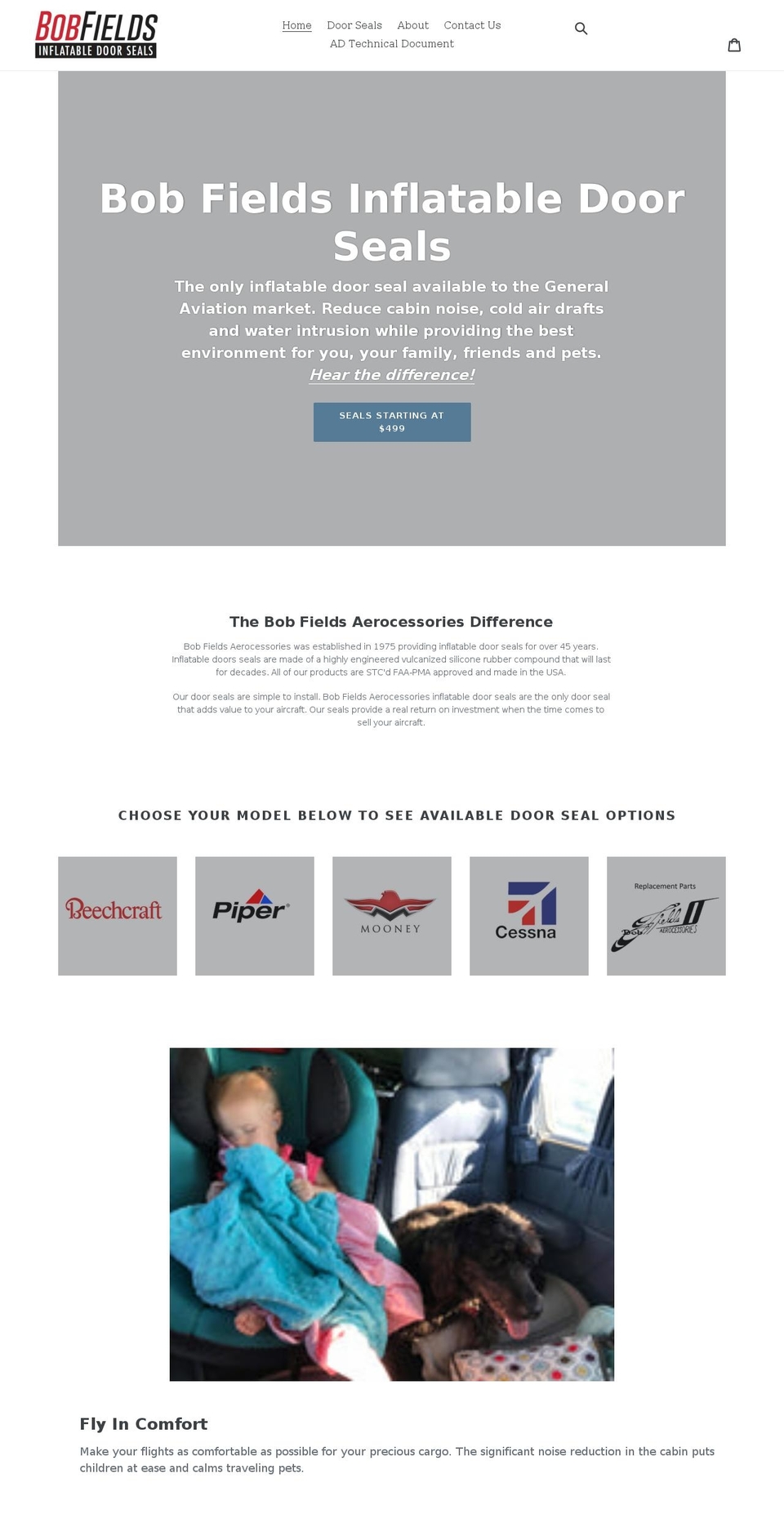 aerocessories.aero shopify website screenshot